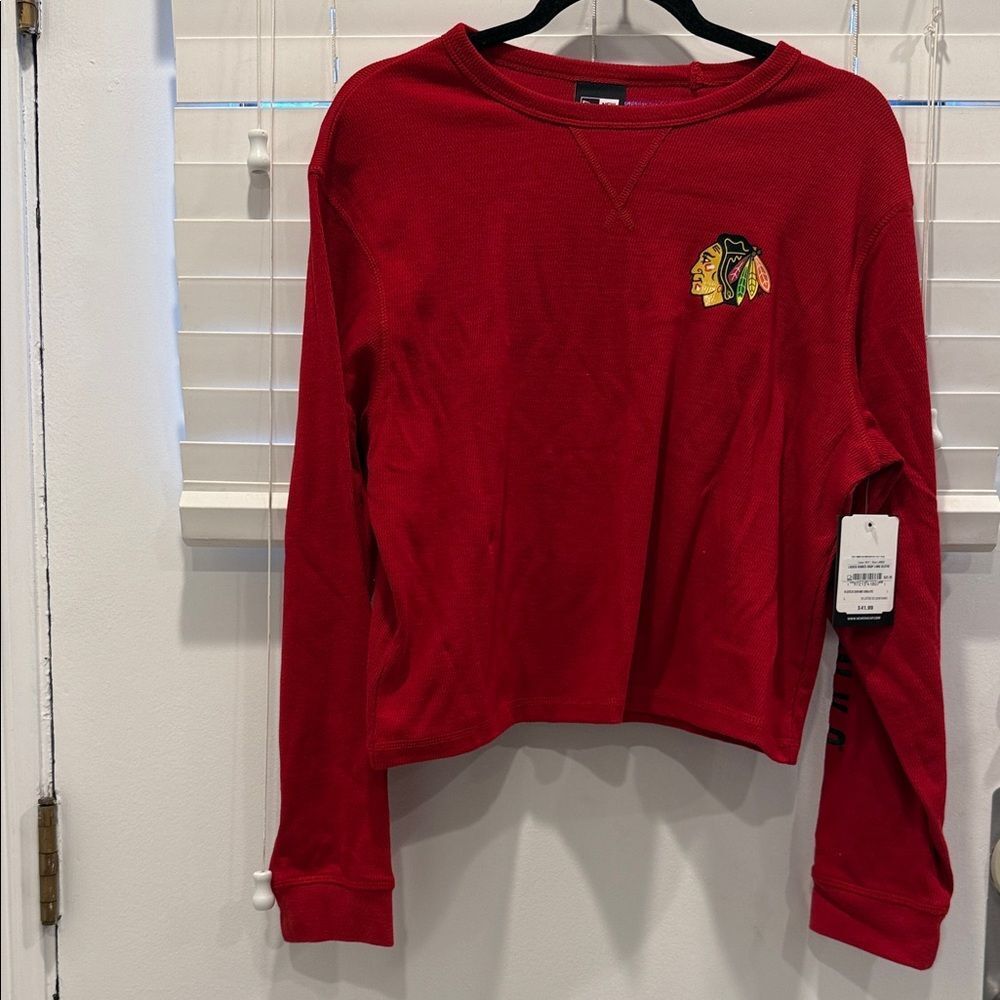 New Era Bold Red Knit Top
